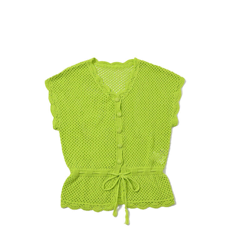 BEAMS-BOY-7Gauge-Fishnet-Vest-Lime BEAMS BOY 7Gauge Fishnet Vest - Lime