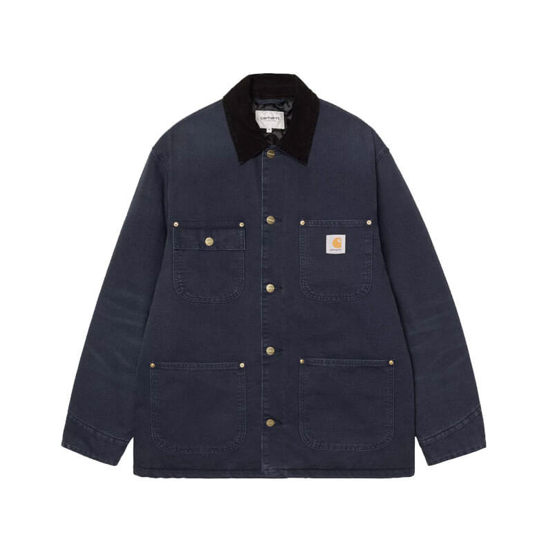 CARHARTT-OG-Chore-Coat-Dark-Navy-Black CARHARTT WIP OG Chore Coat - Dark Navy