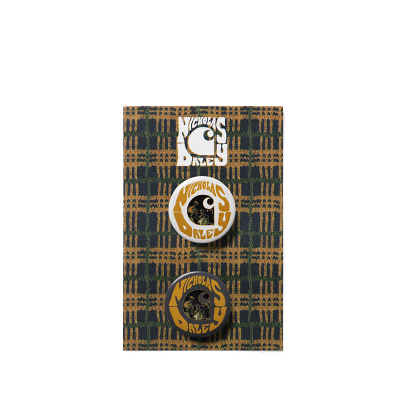 CARHARTT-x-Nicholas-Daley-Pin-Badges-Set-2 CARHARTT WIP x NICHOLAS DALEY Pin Badges Set - Multicolor