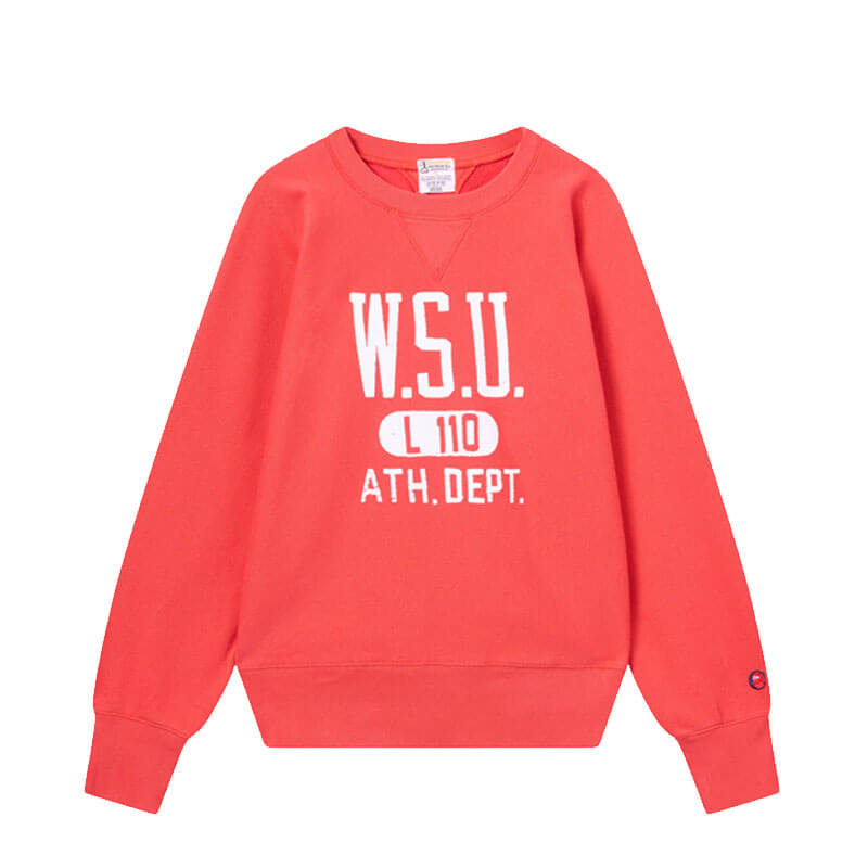 CHAMPION-Lighthouse-1st-Patent-Crewneck-Red CHAMPION Light House Sweatshirt - Bittersweet