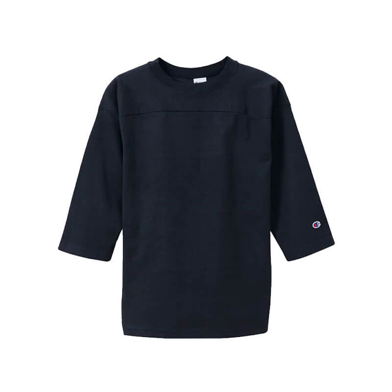 CHAMPION-MADE-IN-USA-MADE-IN-USA-3-4-Sleeve-Tee-Black CHAMPION MADE IN USA 3/4 Sleeve Tee - Black