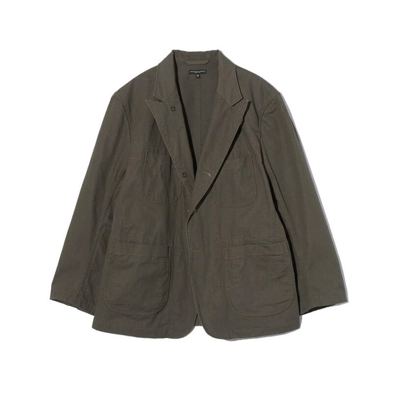 Engineered-Garments-Bedford-Jacket-Olive-Heavyweight-Cotton-Ripstop ENGINEERED GARMENTS Bedford Jacket - Olive Ripstop