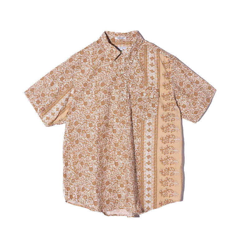 Engineered-GarmentsPopover-BD-Shirt-Khaki-Floral ENGINEERED GARMENTS Popover BD Shirt - Khaki