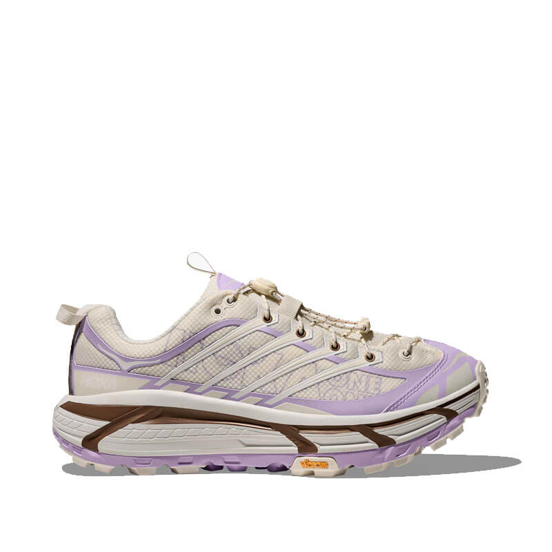 HOKA-MafateThree2-Alabaster-Iris-Flower HOKA Mafate Three2 Wordmark - Alabaster
