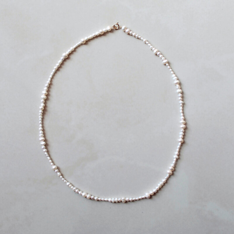 LABRO piccolo pearl necklace white 1 LABRO piccolo pearl necklace white 1
