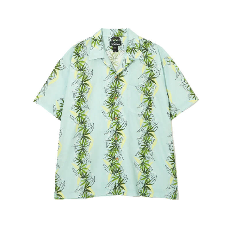 MANASTASH-Linen Manaloha Shirt – Light Blue MANASTASH Linen Manaloha Shirt