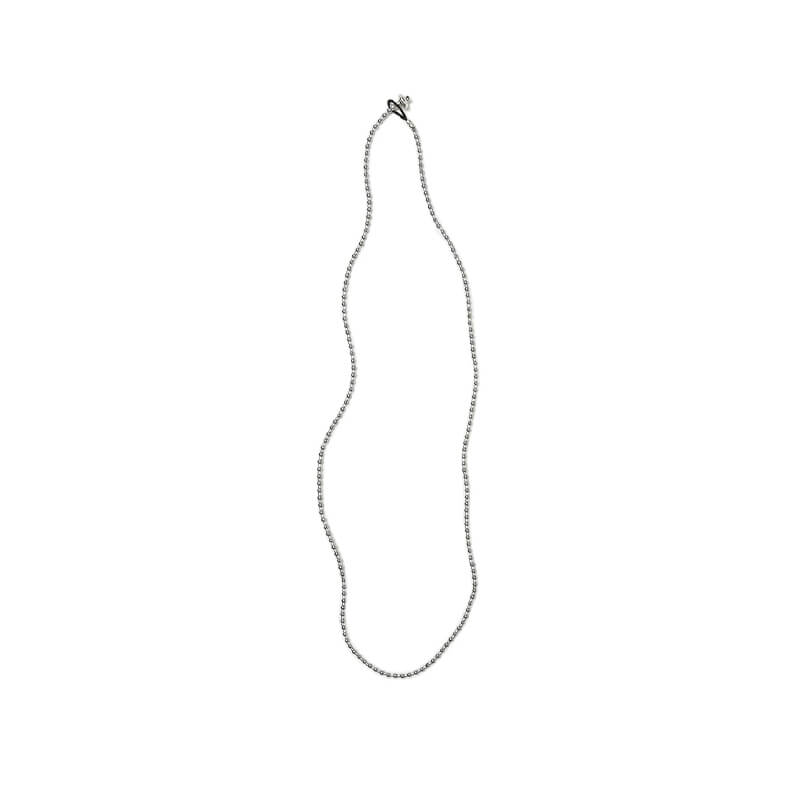 MIKIA 2mm Stone Necklace - Hematite / Silver MIKIA 2mm Stone Necklace - Hematite / Silver