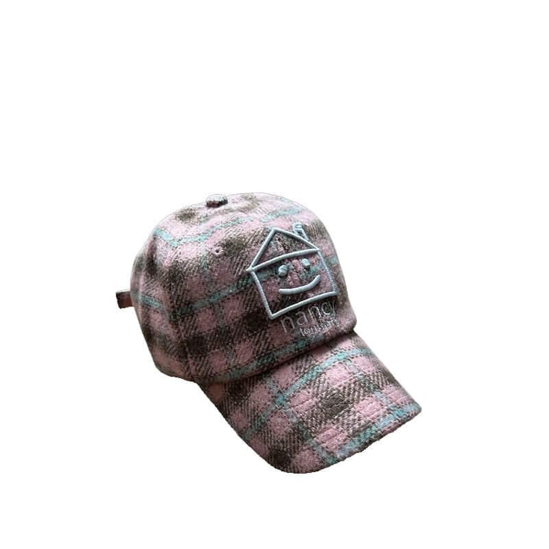 NANCY-Mini-Plaid-House-6-Panel-Pink NANCY Mini Plaid House 6-Panel - Pink