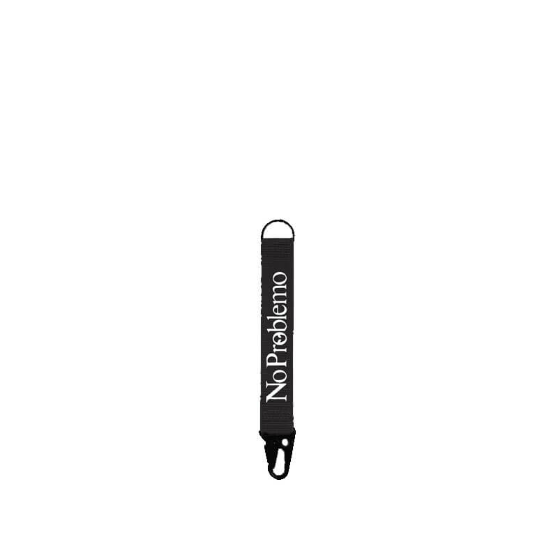 NO-PROBLEMO-Mini-Problemo-Carabiner-Keychain-Black-2 NO PROBLEMO Carabiner Keychain - Black