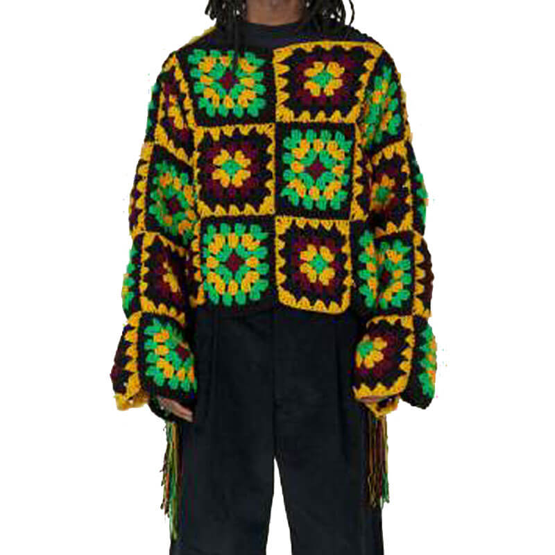 Nicholas-Daley-Hand-Knitted-Breton-Green NICHOLAS DALEY Hand Knitted Breton