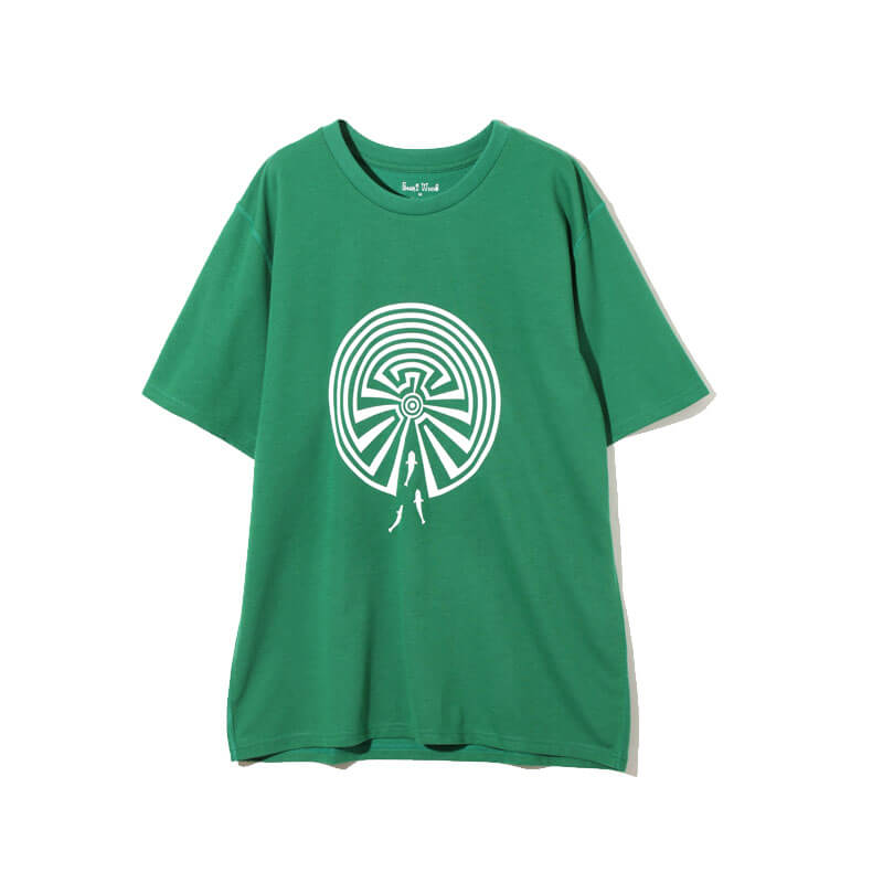 SOUTH2 WEST8 Maze Crew Neck Tee - Green SOUTH2 WEST8 Maze Crew Neck Tee - Green