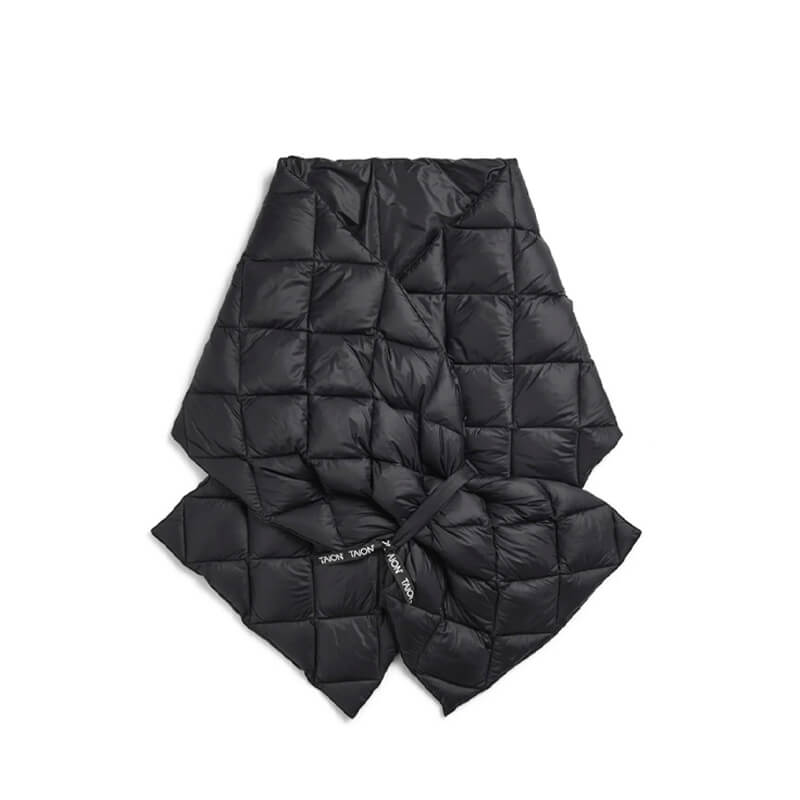 TAION Reversible Down Stole Black Black1