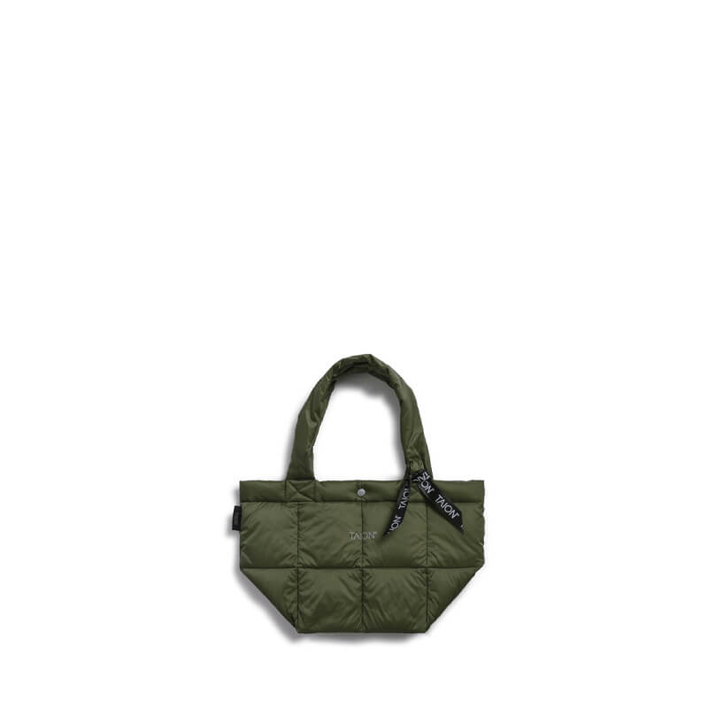 TAION Lunch Down Tote S - Dark Olive TAION Lunch Down Tote S - Dark Olive
