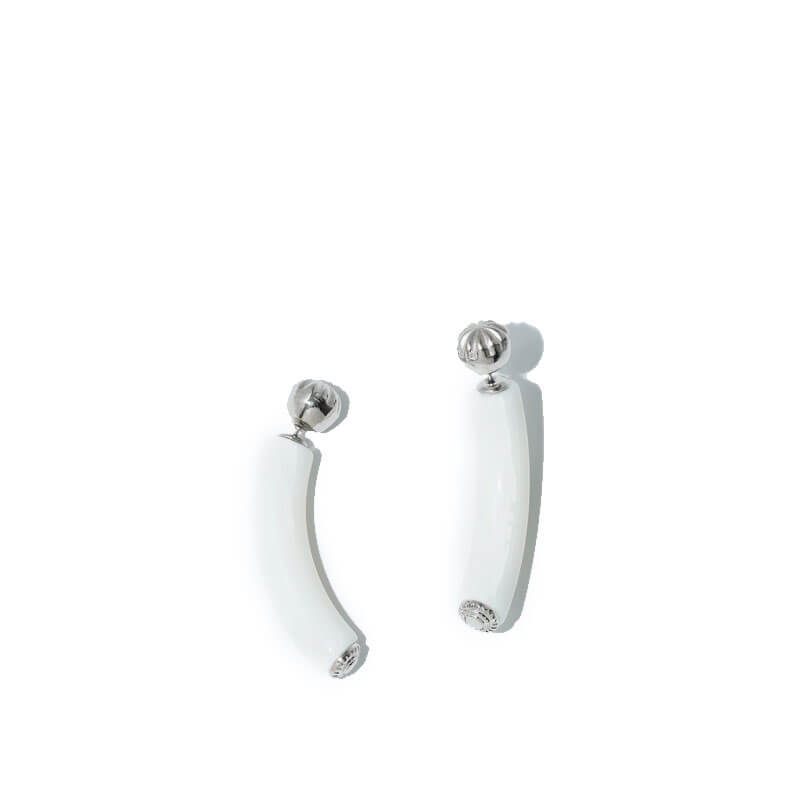TOGA-Bone-Pierced-Earrings-Off-White TOGA ARCHIVES Bone Pierced Earrings - Off White
