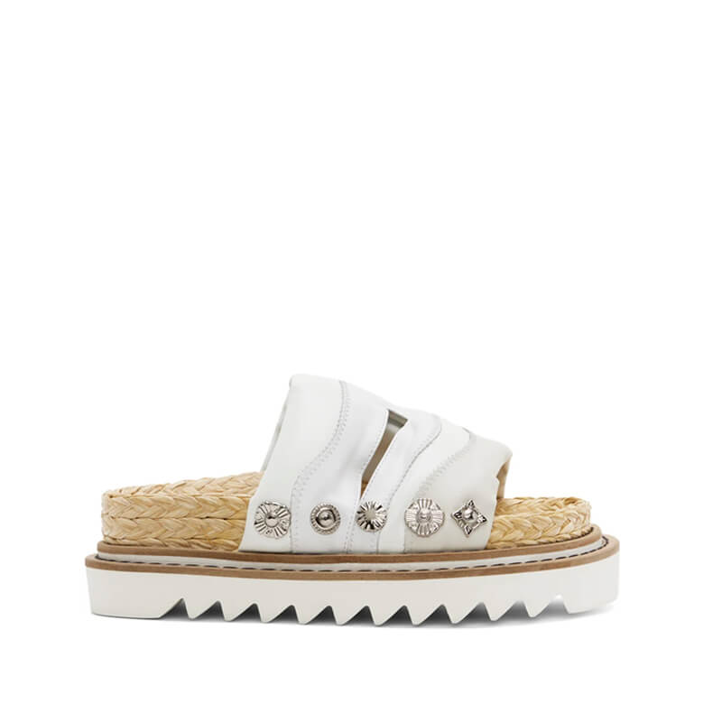 TOGA paneled sandals white mix1 TOGA paneled sandals white mix1