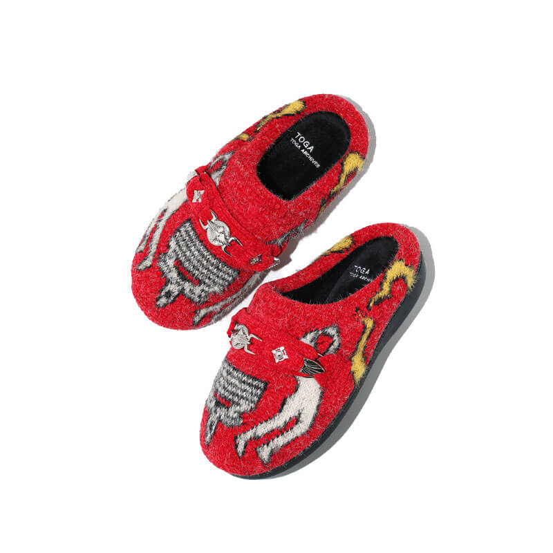 TOGA-x-SUBU-Knit-Slip-On-Red (1) TOGA ARCHIVES TOGA x SUBU