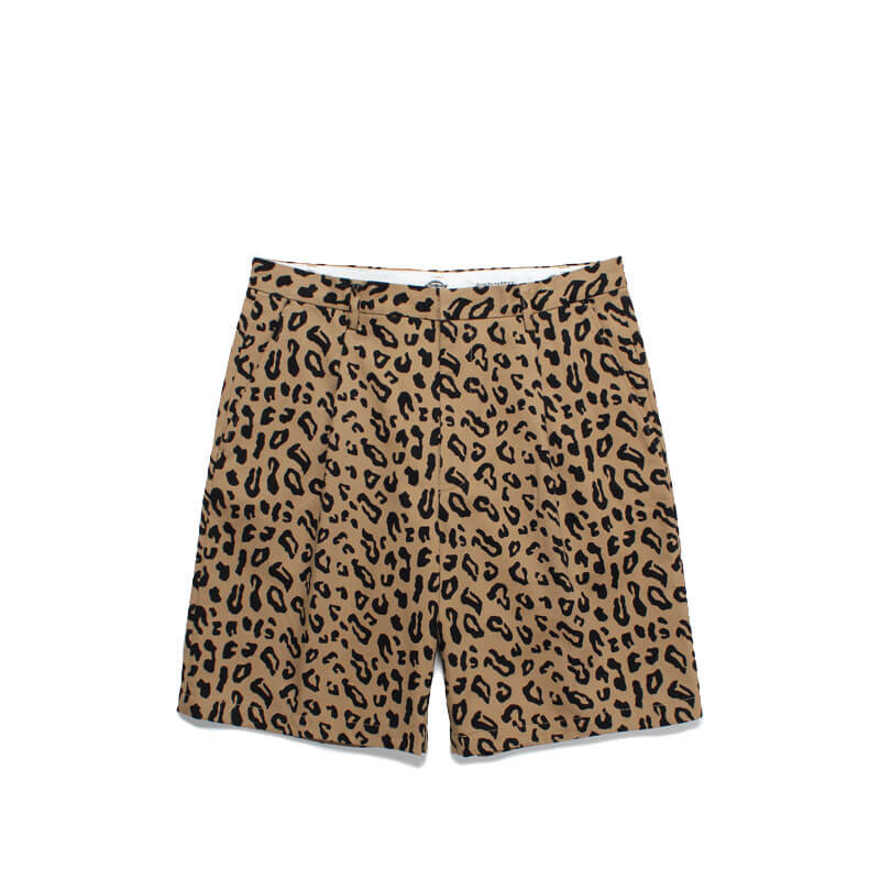 WACKO MARIA DICKIES Leopard Pleated Short - Beige WACKO MARIA DICKIES Leopard Pleated Short - Beige