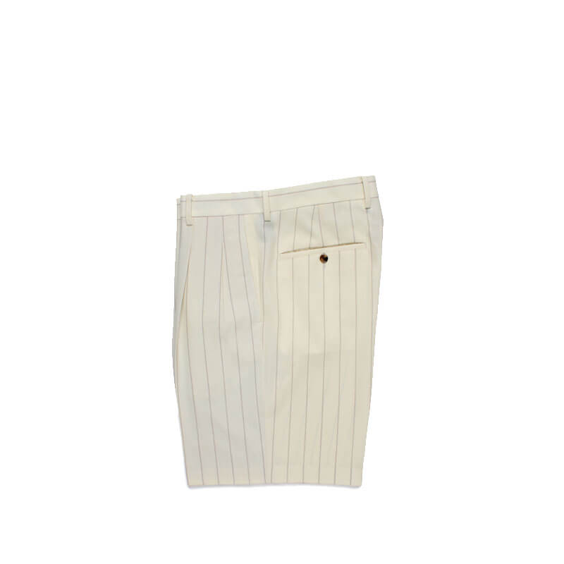 WACKO MARIA Double Pleated Short (Type-12) - White WACKO MARIA Double Pleated Short (Type-12) - White