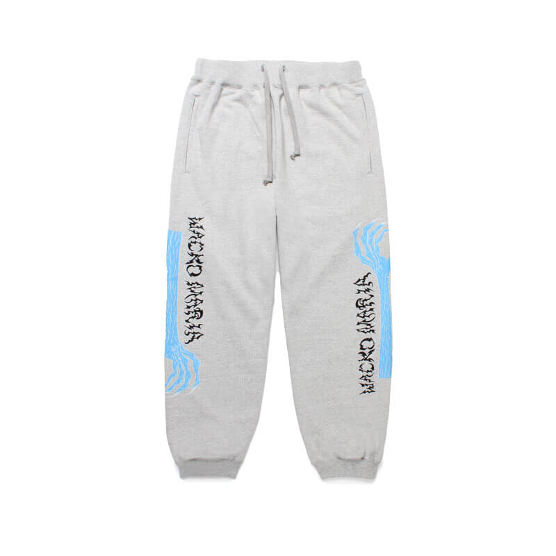 WACKO-MARIA-NeckFace-Heavy-Weight-Sweat-Pant-Gray WACKO MARIA NeckFace Heavy Weight Sweat Pant