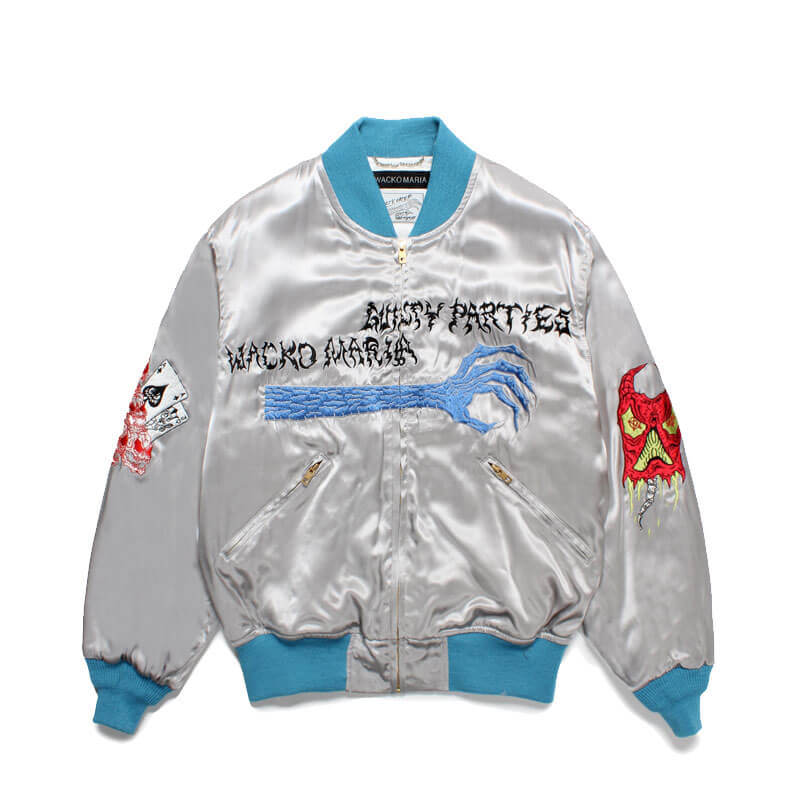WACKO-MARIA-NeckFace-Vietnam-Jacket-Gray WACKO MARIA NeckFace Vietnam Jacket