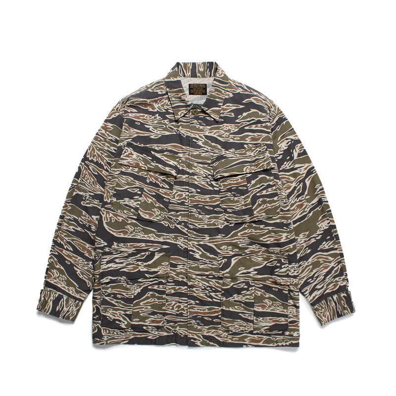 WACKO-MARIA-Tigercamo-Fatigue-Jacket-Olive WACKO MARIA Tigercamo Fatigue Jacket