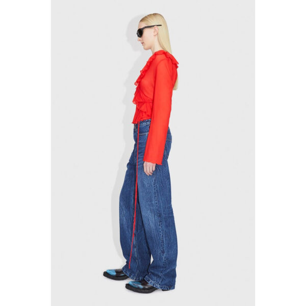 WOOD WOOD Ellie Baggy Jeans - Worn Blue