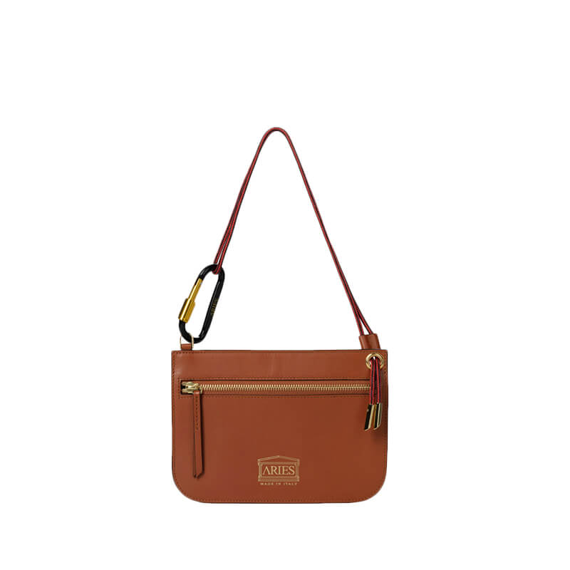 ARIES Bobby Leather Bag - Tan ARIES Bobby Leather Bag - Tan