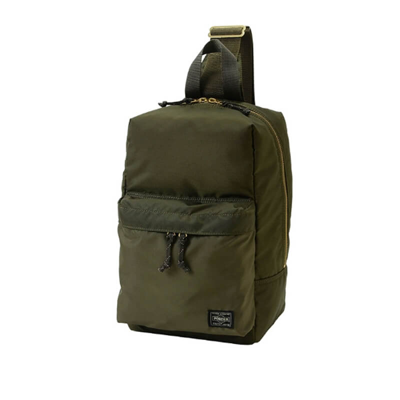PORTER FORCE SLING SHOULDER BAG GREEN PORTER FORCE SLING SHOULDER BAG GREEN