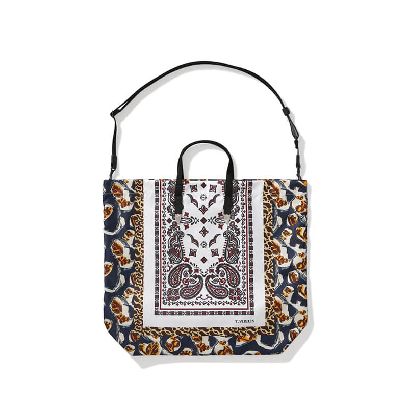 toga print tote bag white 1 toga print tote bag white 1