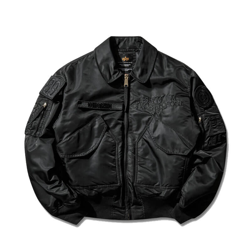 ALPHA-INDUSTRIES-x-SLAM-JAM-CWU-45-Jacket-Black ALPHA INDUSTRIES x SLAM JAM CWU-45 Jacket - Black