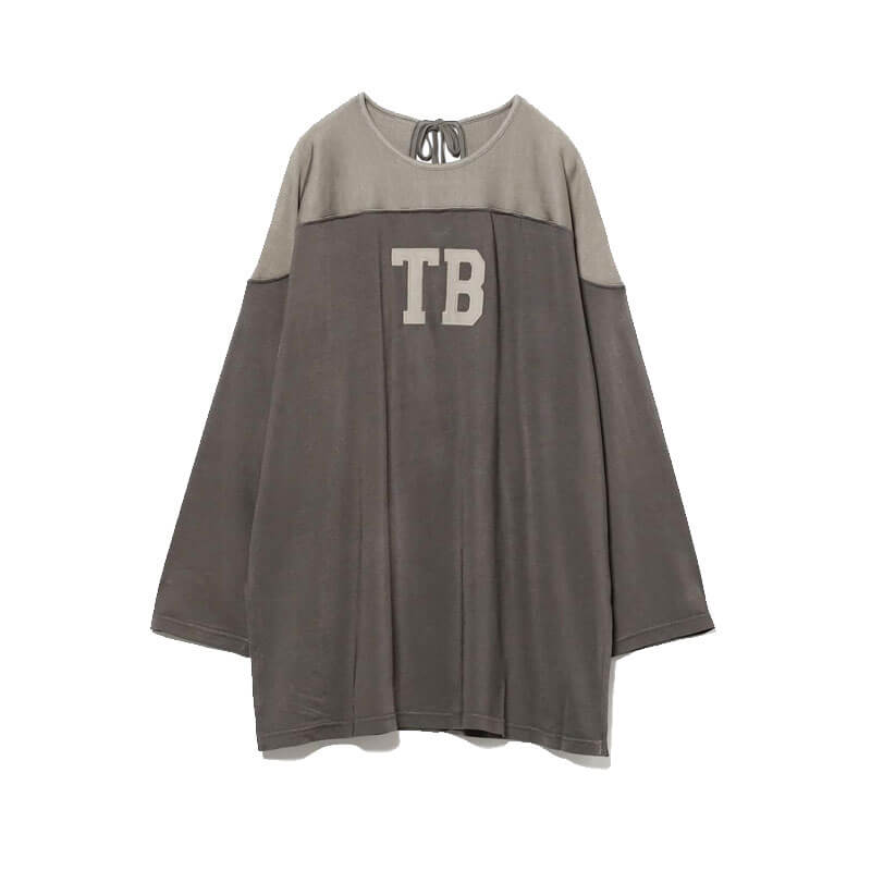 BEAMS-BOY-Logo Football Longsleeve Tshirt – Grey (1) BEAMS BOY Logo Football Longsleeve Tshirt