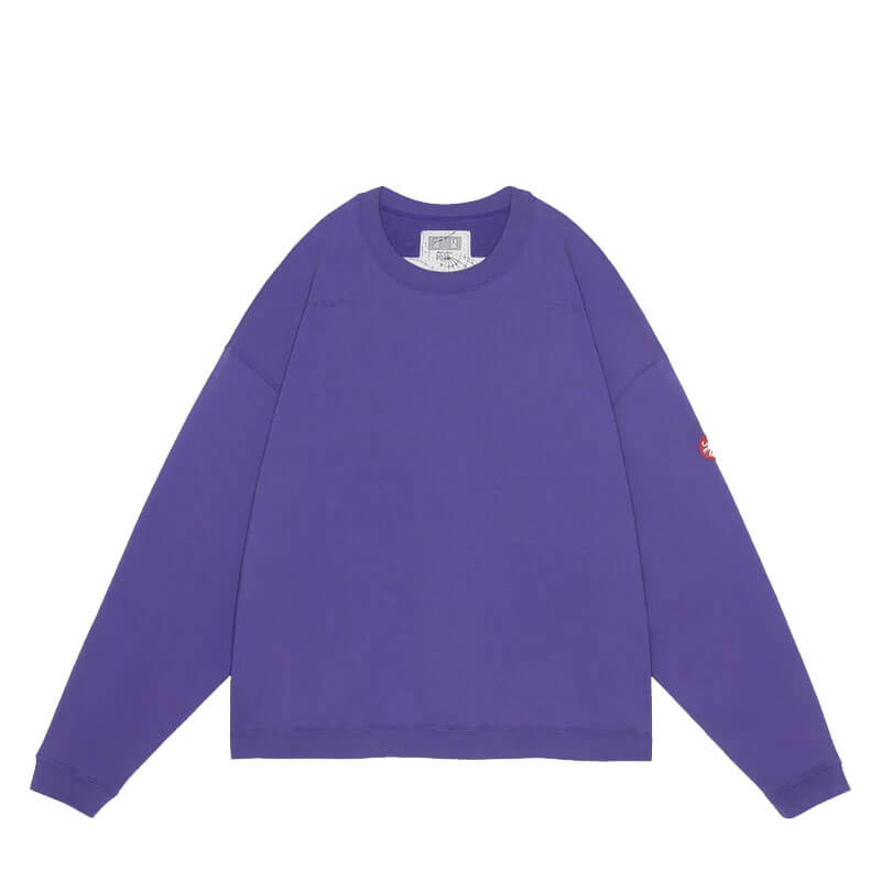 CAV-EMPT-Solid Loose Crew Neck – Purple (1) CAV EMPT Solid Loose Crew Neck