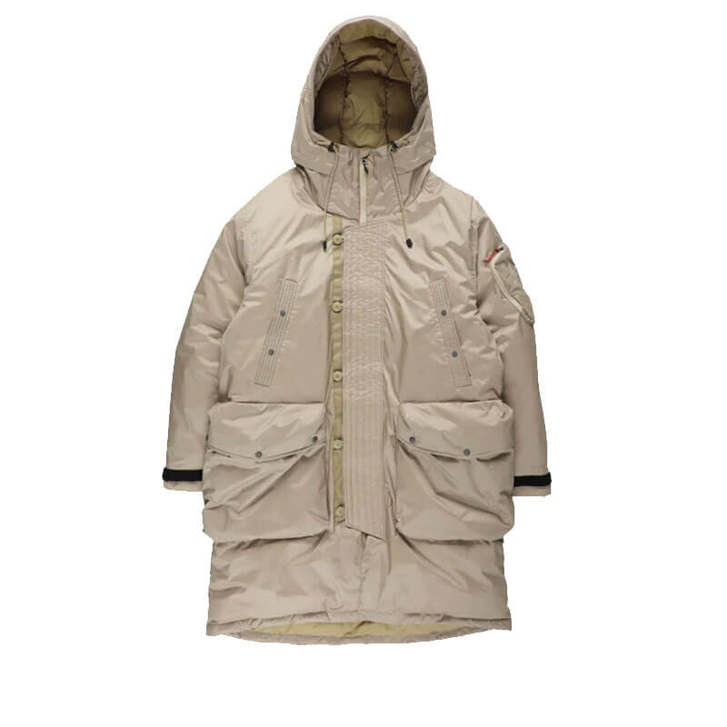 NANGA-AuroraTex-Down-Field-Half-Coat-Beige-01 AuroraTex Down Field Half Coat