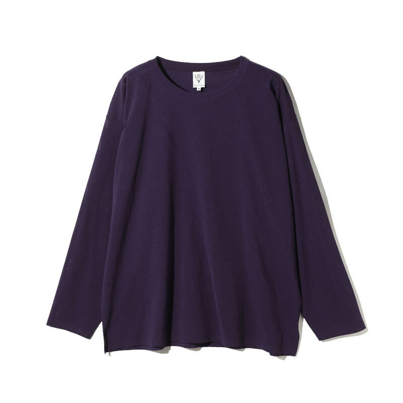 SOUTH2WEST8-SS-Crew-Neck-Shirt-Knit-Mesh-Dk-Purple SOUTH2 WEST8 S.S. Crew Neck Shirt - Dark Purple