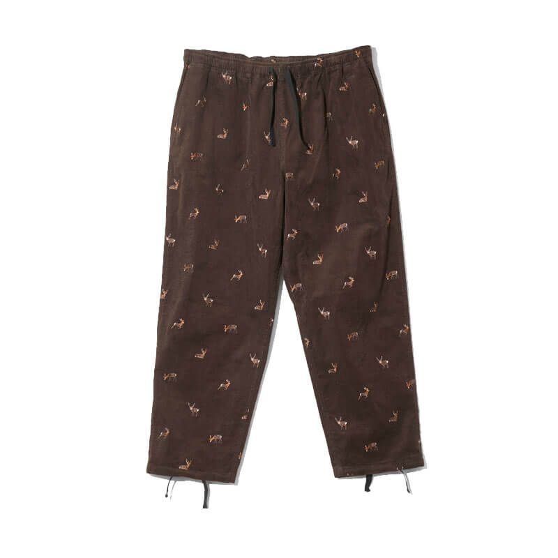 SOUTH2WEST8-String-Slack-Pant-Emb-Corduroy-Brown SOUTH2 WEST8 String Slack Corduroy Pant - Brown
