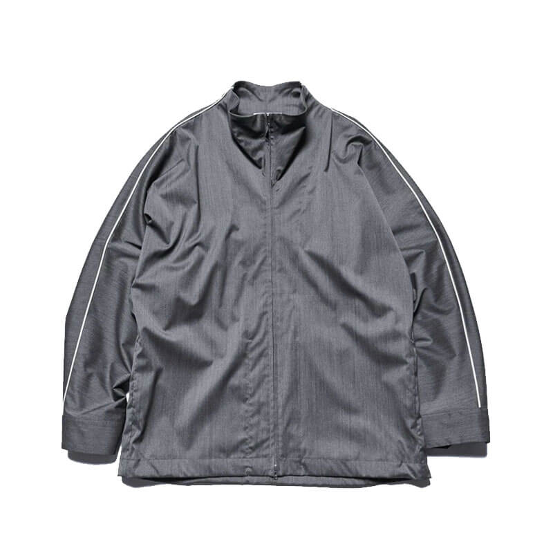 UNIFORM-EXPERIMENT-Refined Piping Track Jacket Gray (1) UNIFORM EXPERIMENT Refined Piping Track Jacket
