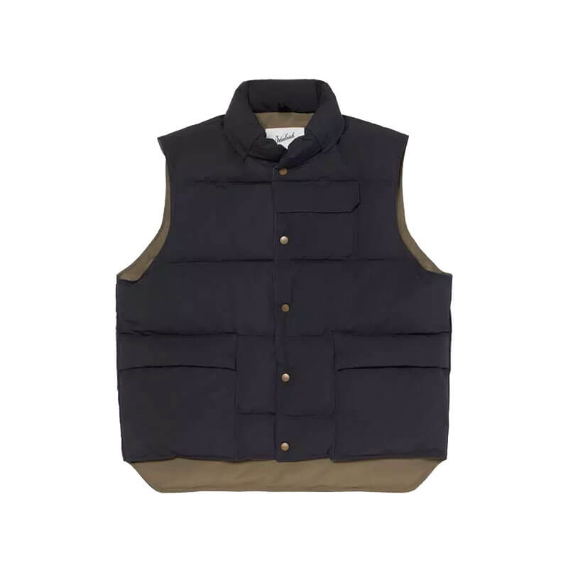 WOOLRICH-JAPAN-Nylon Padded Mountain Vest Black (1) WOOLRICH JAPAN Nylon Padded Mountain Vest - Black