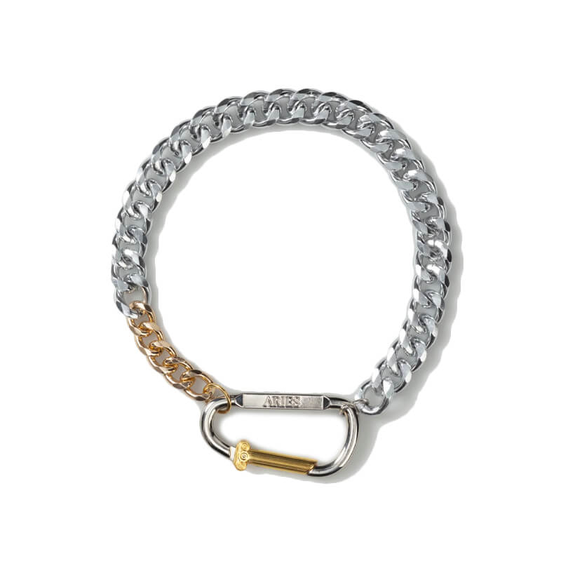 ARIES-column-carabiner-necklace-silver-1