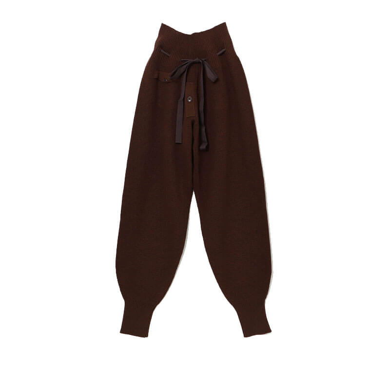 BEAMS-BOY-G-12G-Waffle-Pants-Brown