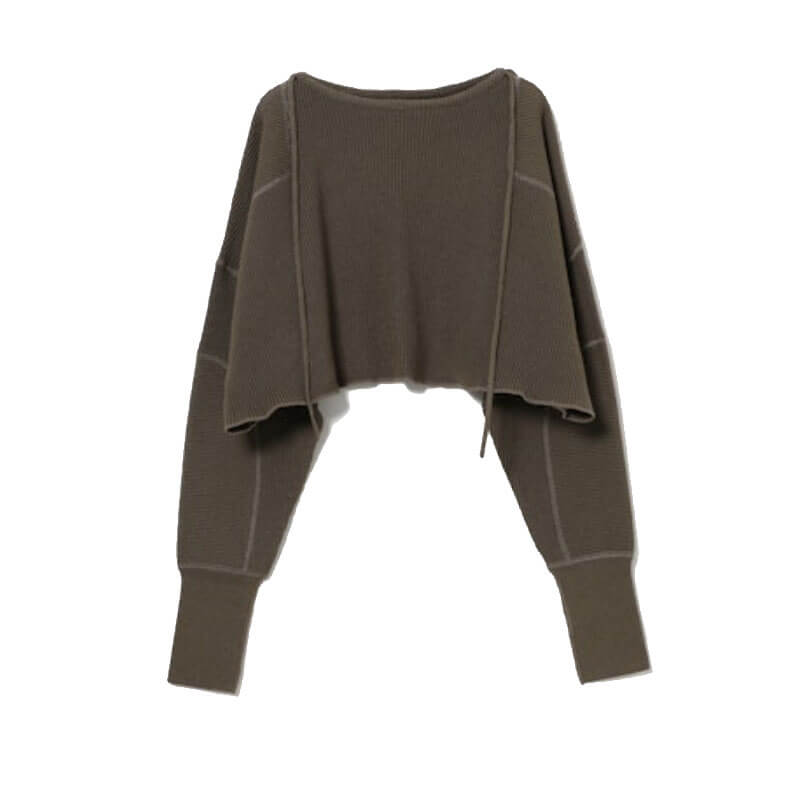 BEAMS-BOY-G-Mil-Short-Pullover-Olive