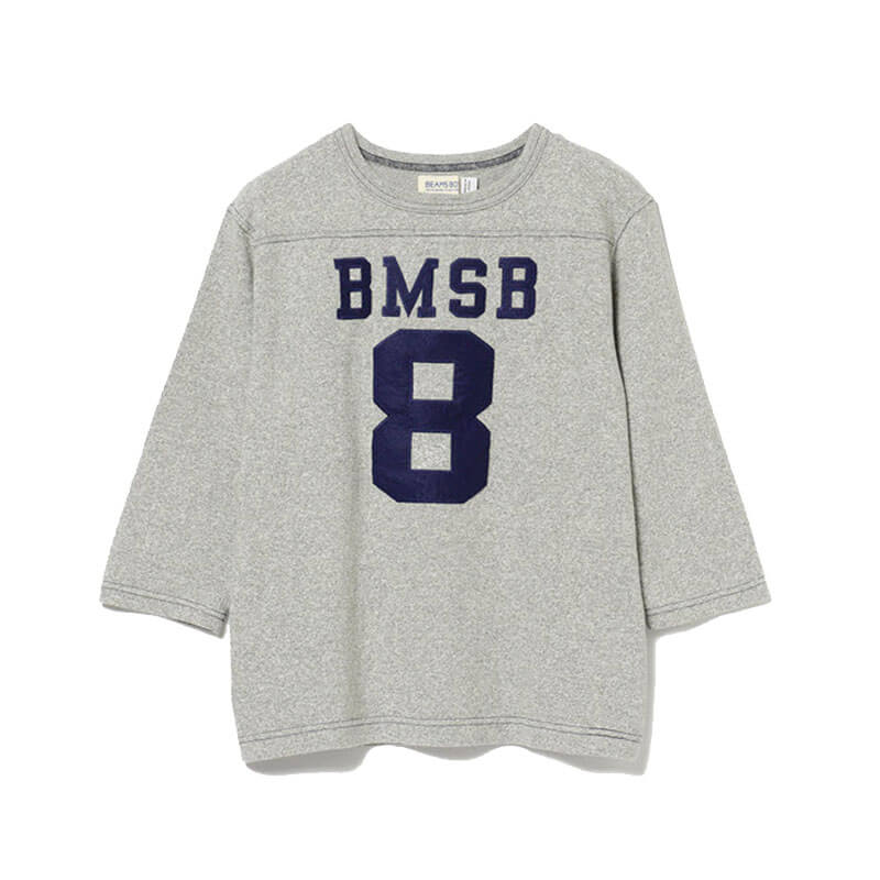 BEAMS-BOY-O-Knit-F-B-3-4-T-Grey