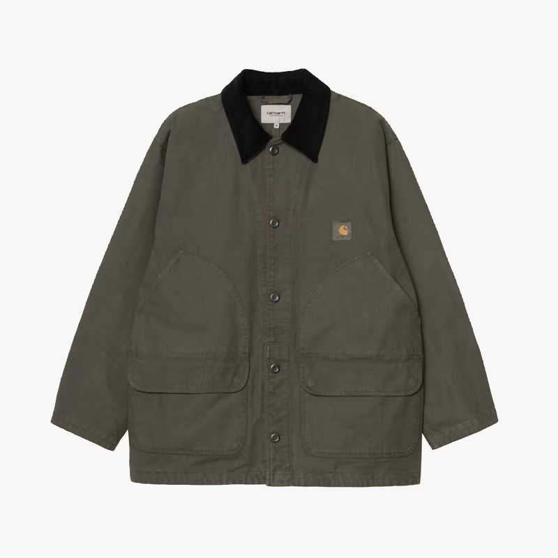CARHARTT Prescott Coat - Oxide Green Black (1) CARHARTT WIP Prescott Coat - Oxide Green / Black