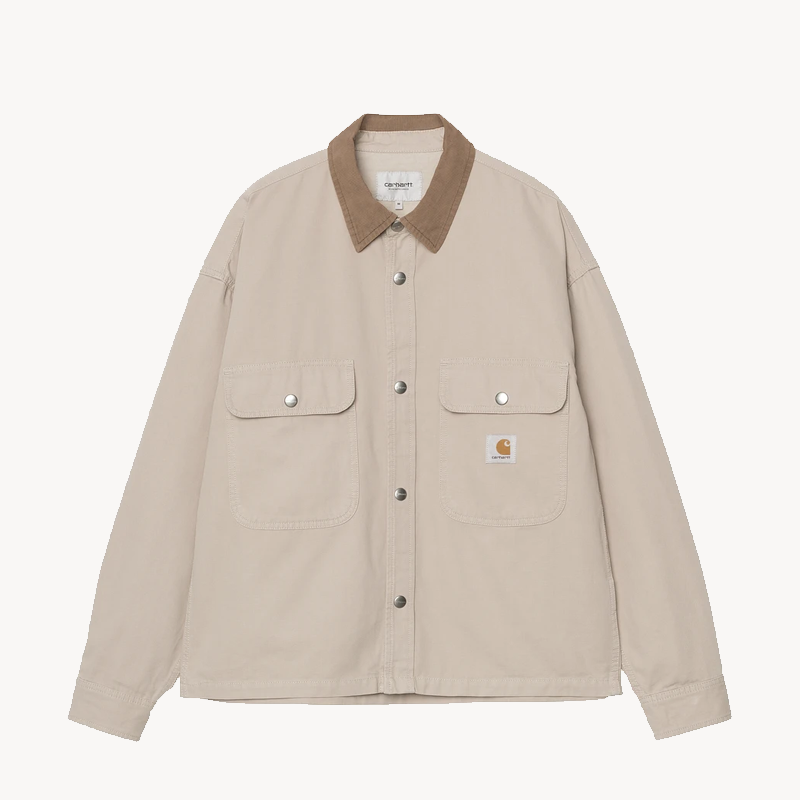 CARHARTT Prescott Shirt Jacket String Leather CARHARTT WIP Prescott Shirt Jacket - String / Leather