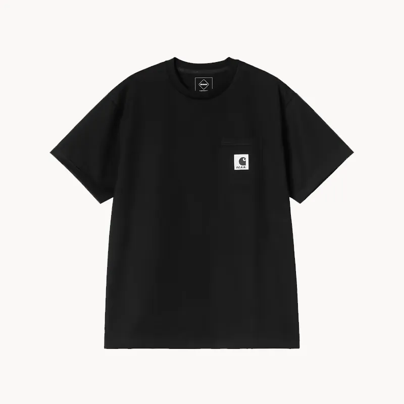 CARHARTT WIP x F.C.R.B. Pocket SS Tee - Black CARHARTT WIP x F.C.R.B. Pocket SS Tee - Black