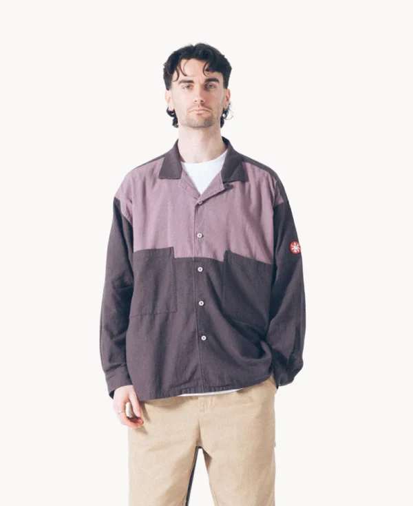 CAV EMPT Coloured Cotton Twill Open Shirt – Charcoal