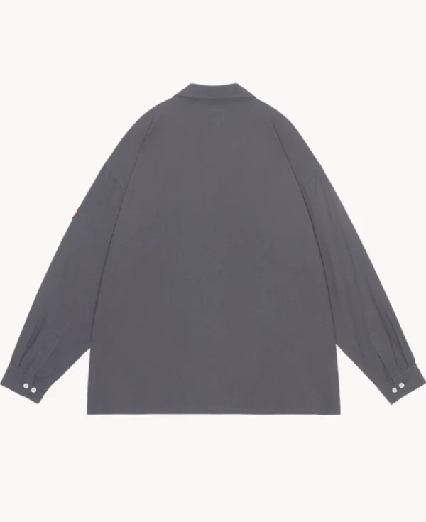 CAV EMPT Coloured Cotton Twill Open Shirt – Charcoal