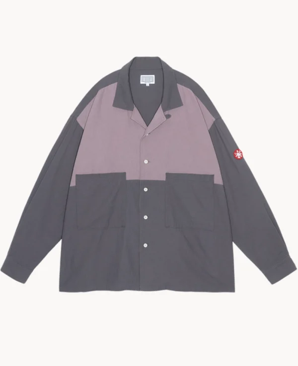 CAV EMPT Coloured Cotton Twill Open Shirt – Charcoal