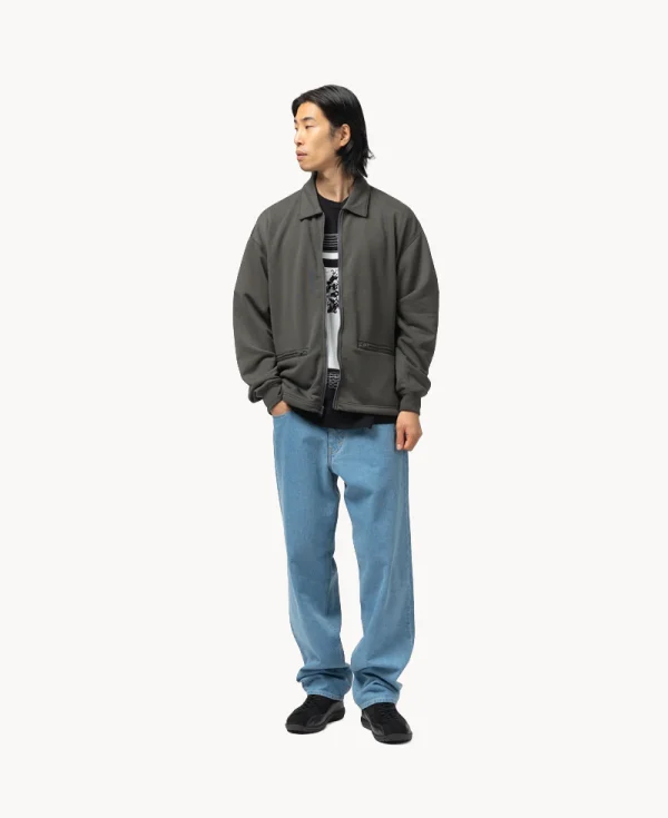 CAV EMPT PE Jersey Collared Zip-up – Blue