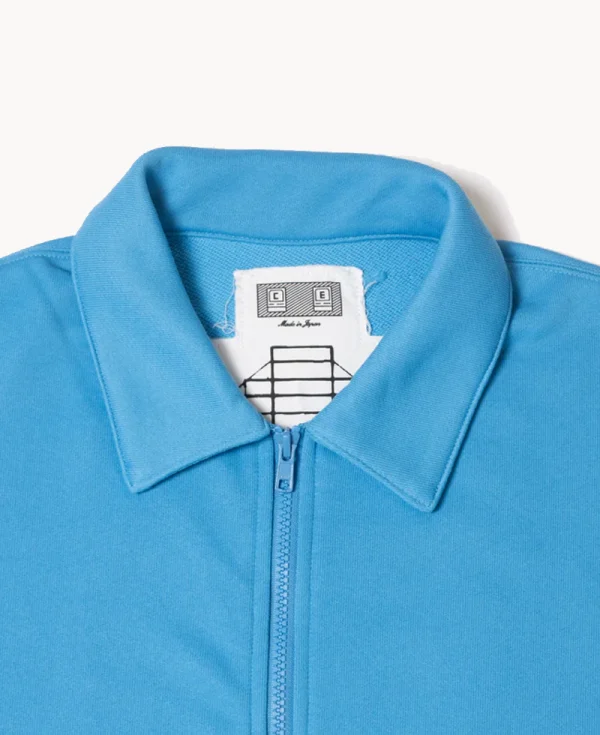 CAV EMPT PE Jersey Collared Zip-up – Blue