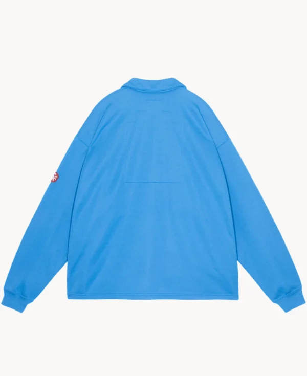 CAV EMPT PE Jersey Collared Zip-up – Blue